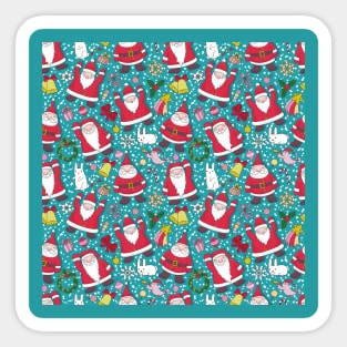 Christmas Santa pattern Sticker